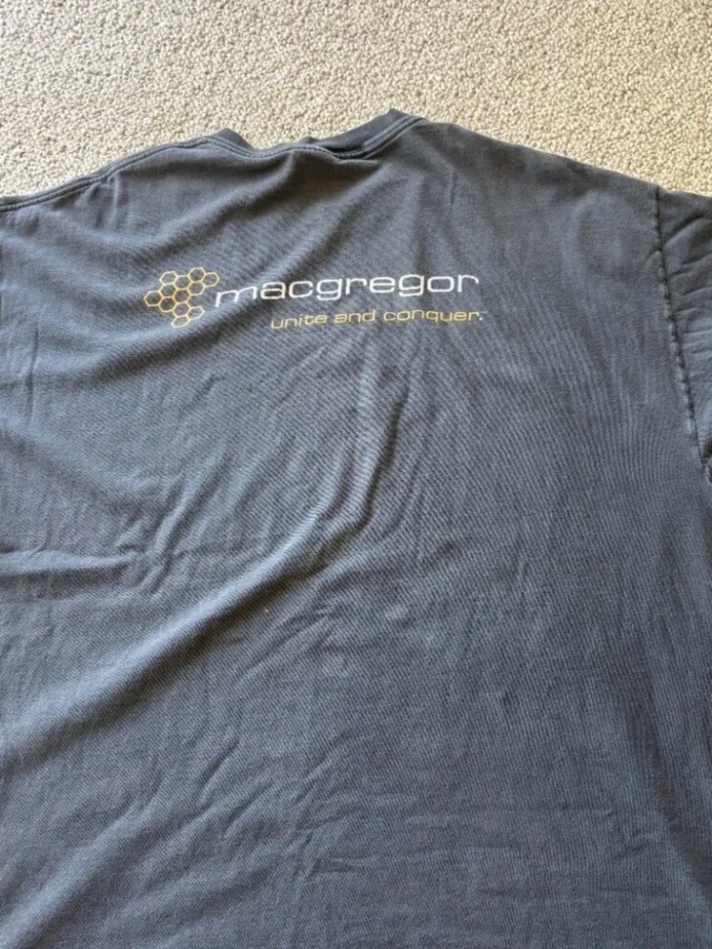 Vintage MacGregor Tech Tee XXL Single Stitch Hanes Beefy Faded Oversized Shirt - Picture 6 of 9